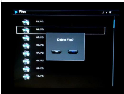 TELEFUNKEN DPF10333 - - Eliminazione delle foto dall'utilità di gestione file - 1