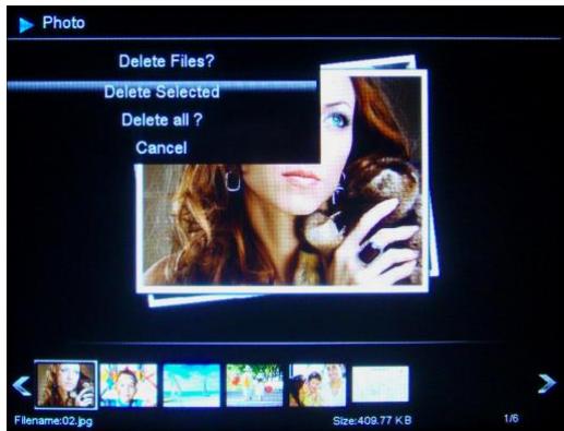 TELEFUNKEN DPF10333 - - Eliminaras suas fotos a partir do modo miniativas - 1