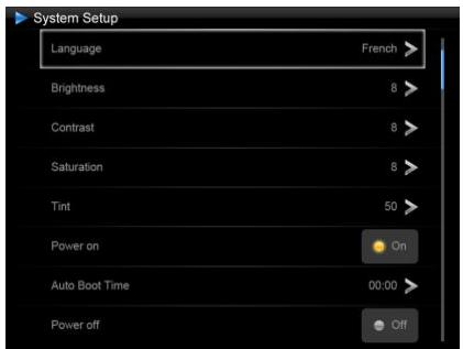 TELEFUNKEN DPF10333 - - In-/uitschakelen van de lichtsensor - 1