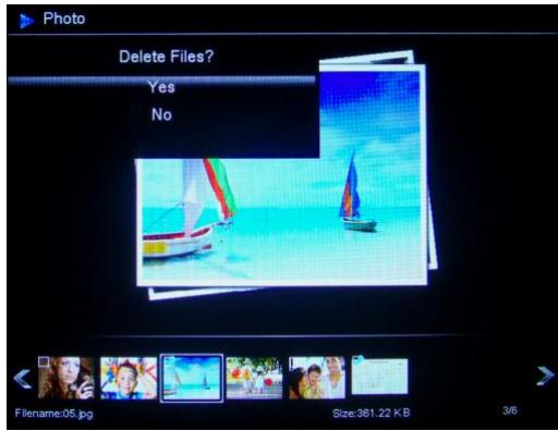 TELEFUNKEN DPF 7904 - Suppression de photos - 4