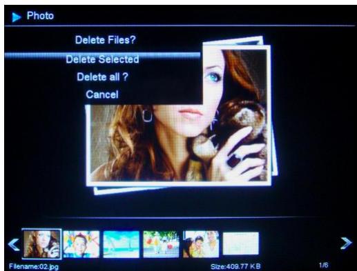 TELEFUNKEN DPF 9324 - Löschen von Fotos - 2