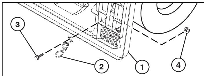 MCCULLOCH M165107 HRB - POUR INSTALLER LES RESSORTS DE BLOCAGE DU BAC DE RAMASSAGE - 1
