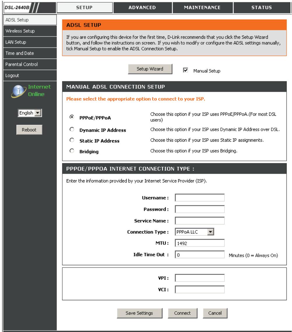 D-LINK DSL-2640B - CONFIGURATION ADSL - 2