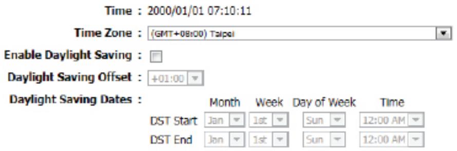 D-LINK DIR-645 - Configuration de date et heures - 1