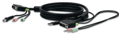 BELKIN DVI ET USB #F1DD102LEA - Configuration à un seul Switch - 1