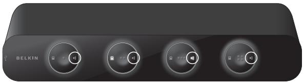 BELKIN DVI ET USB #F1DD104LEA - You pouvez commuter l'audio/micro de deux manières : - 1