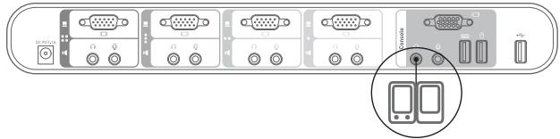 BELKIN VGA & USB-4 PORTS #F1DS104LEA - Branchements audio - 1