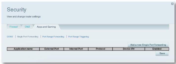 LINKSYS EA6400 - Pour configurer le routage simple de plusieurs ports : - 1
