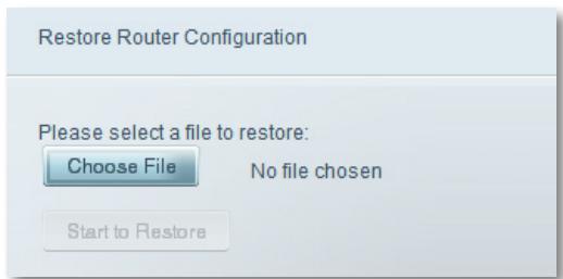 LINKSYS EA6400 - Pour restaurer la configuration de votre routeur : - 1