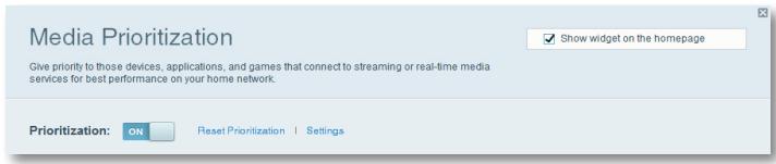 LINKSYS EA6400 - To configure media prioritization: - 1
