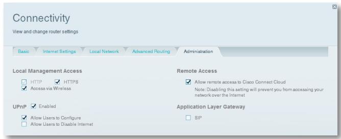 LINKSYS EA6400 - Pour désactiver l'accès distant : - 1