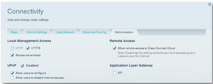 LINKSYS EA6500 - To configure UPnP: - 1
