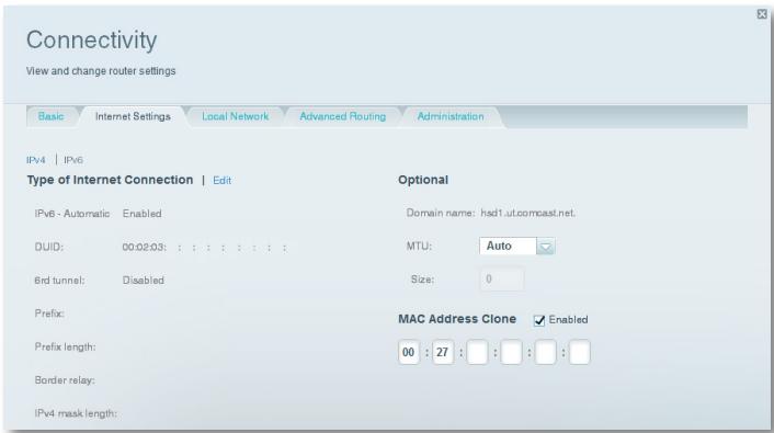 LINKSYS EA6500 - To manually configure your router's IPv6 settings: - 1