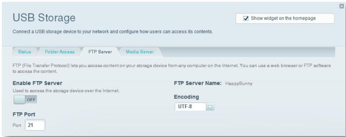 LINKSYS EA6500 - Pour configurer le serveur FTP : - 1