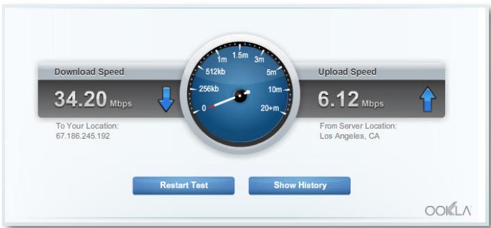 LINKSYS EA6500 - Pour vérifier la vitesse de votre connexion Internet : - 2