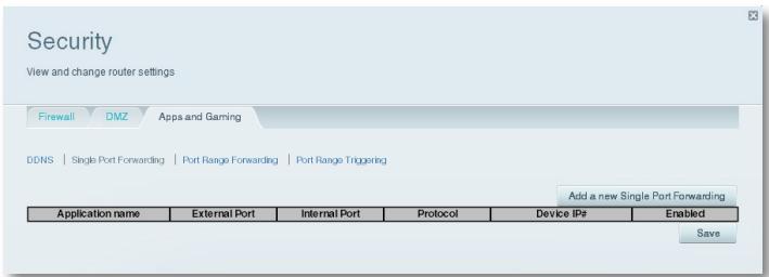 LINKSYS EA6500 - To set up single port forwarding for multiple ports: - 1