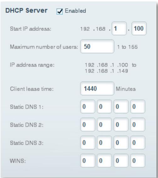 LINKSYS EA6500 - Pour configurer les paramètres de serveur DHCP de votre routeur : - 1
