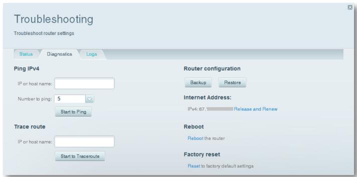 LINKSYS EA6500 - Pour创建工作 une copie de sauvégarde de la configuration de la routeur : - 1