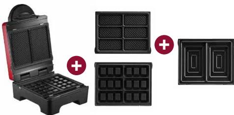 LAGRANGE 029 112 TARTI'GAUFRES - Modell Tarti'Gaufres ^+ Einsatze fur Miniwaffeln Best.-Nr.029122 - 1