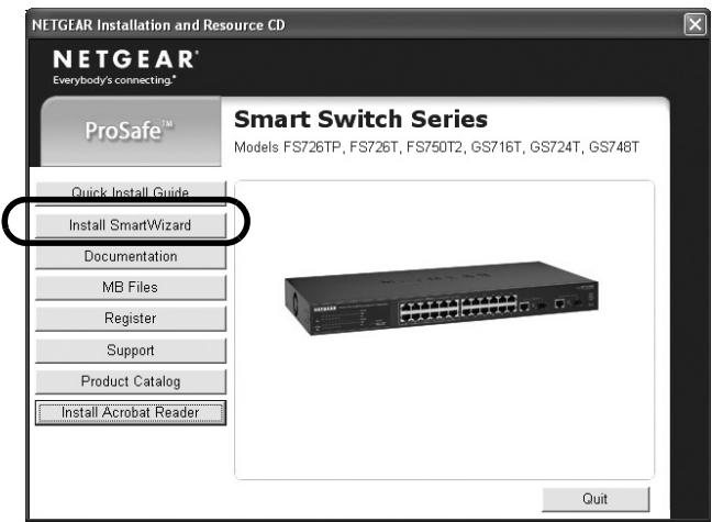 NETGEAR FS752TP - First, Install the Smartwizard Discovery Utility on a PC - 1