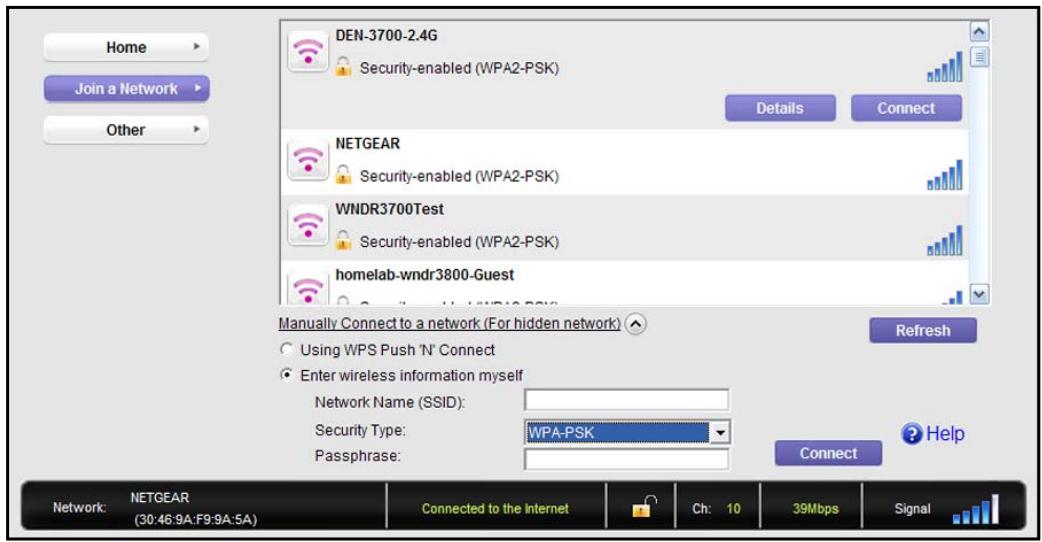 NETGEAR WNDA4100 - To manually connect without WPS: - 1