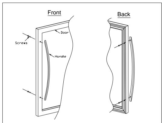 AVINTAGE AV205 - Installing the handle: - 1