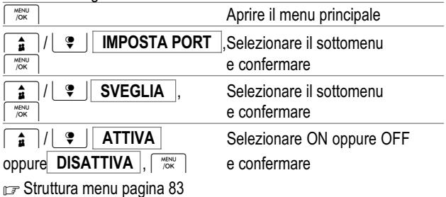 SWITEL DCT 561 FLEXO - Attivare / disattivare la funzione di sveglia - 1