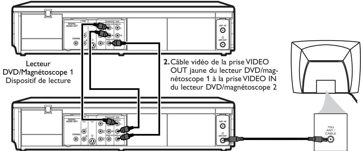 PHILIPS DVP620VR-07B - Réenregistrement (Copie de cassette) - 1
