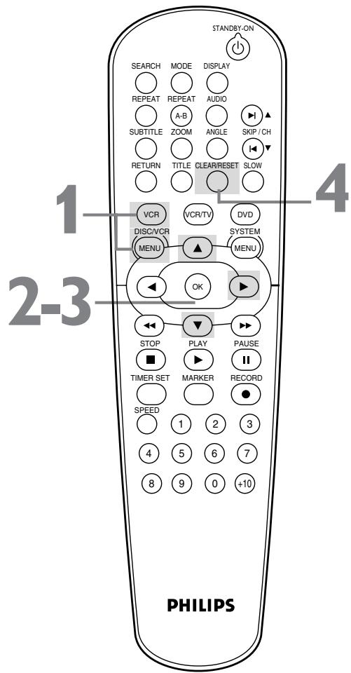 PHILIPS DVP620VR-07B - Language (VCR) - 1