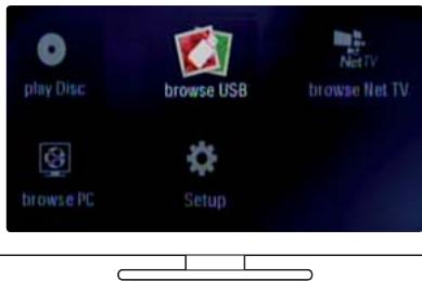 play Disc browse USB browse Net TV browse PC Setup