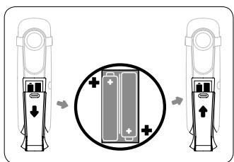 PHILIPS CD1402B - Installez les batteries rechargeables - 1