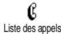 PHILIPS CT1218/FJUS10P2 - Liste des appels - 1