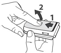 PHILIPS CT8558 - Insérer la carte SIM - 1