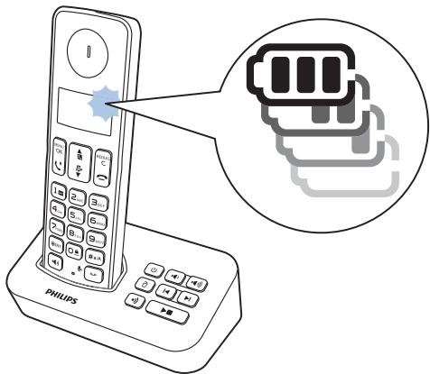PHILIPS D2153 - Charge the handset - 1