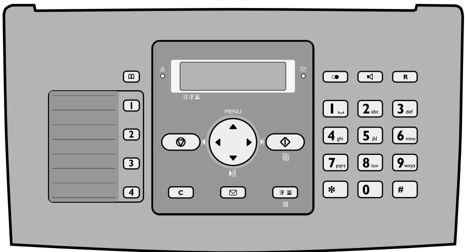 PHILIPS FAXJET 525 - Touches du répondeur (IPF555) - 1