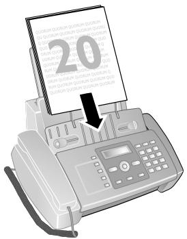 PHILIPS FAXJET 525 - Insérer les documents - 1
