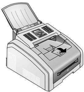 PHILIPS LPF5120 LASER - Sortir le bac de sortie du papier - 1