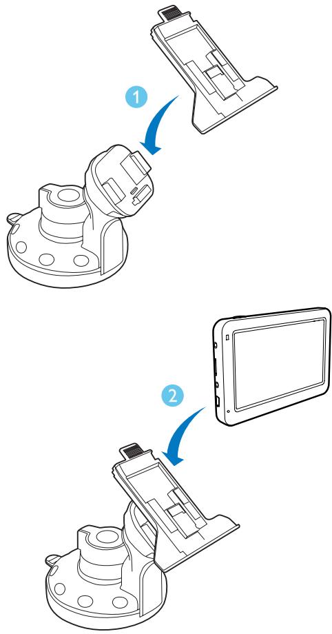 PHILIPS PNS400CAV, PNS 400 CAV15 - Utilisation du socle - 1