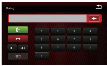 Dialing 1 2 3 4 5 6 7 8 9 * 0 # +