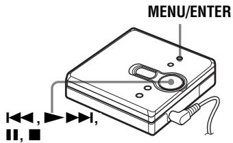 SONY MZ-E310 - Procurar rapidamente uma faixa ou posicao especialica (procura rapiida) - 1