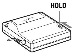 SONY MZ-E310 - Blocco dei comandi (HOLD) - 1