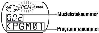 SONY MZ-E310 - Muziekstukken in de gewenste volgorde beluisteren (geprogrammeerd aftspelen) - 2