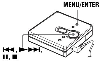 SONY MZ-E310 - Snel een bepaald muziekstuk of punt opzoeken (Snelzoeken) - 1