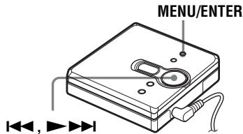 SONY MZ-E310 - Selecting the play mode - 1