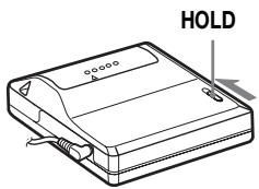 SONY MZ-E310 - Blokowanie przycisków (HOLD) - 1