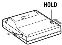 SONY MZ-E310 - Sperren der Regler (HOLD) - 1