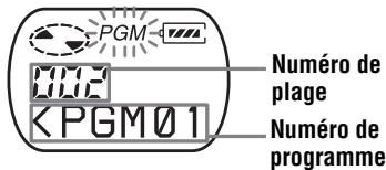 SONY MZ-E310 - Ecoute de plages dans l'ordre de votrechioix (lecture programmee) - 2