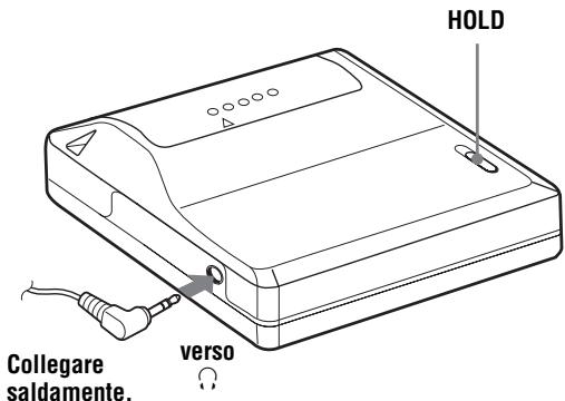 SONY MZ-E310 - Procedere con i collegamenti e sbloccare il dato. - 1