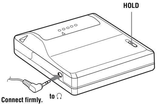 SONY MZ-E310 - Make connections and unlock the control. - 1