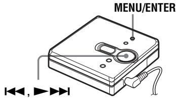 SONY MZ-E310 - De Zoekmodus selectoren - 1